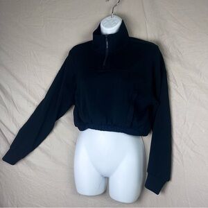 Gilly Hicks black cool down quarter zip top women’s xs